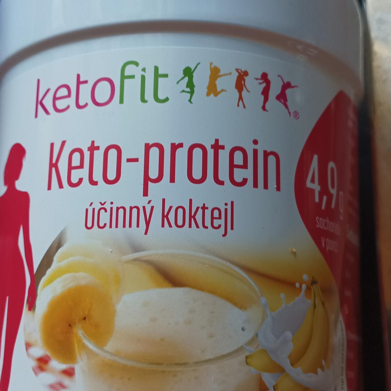 Fotografie - Keto-protein účinný koktejl banán kokos KetoFit