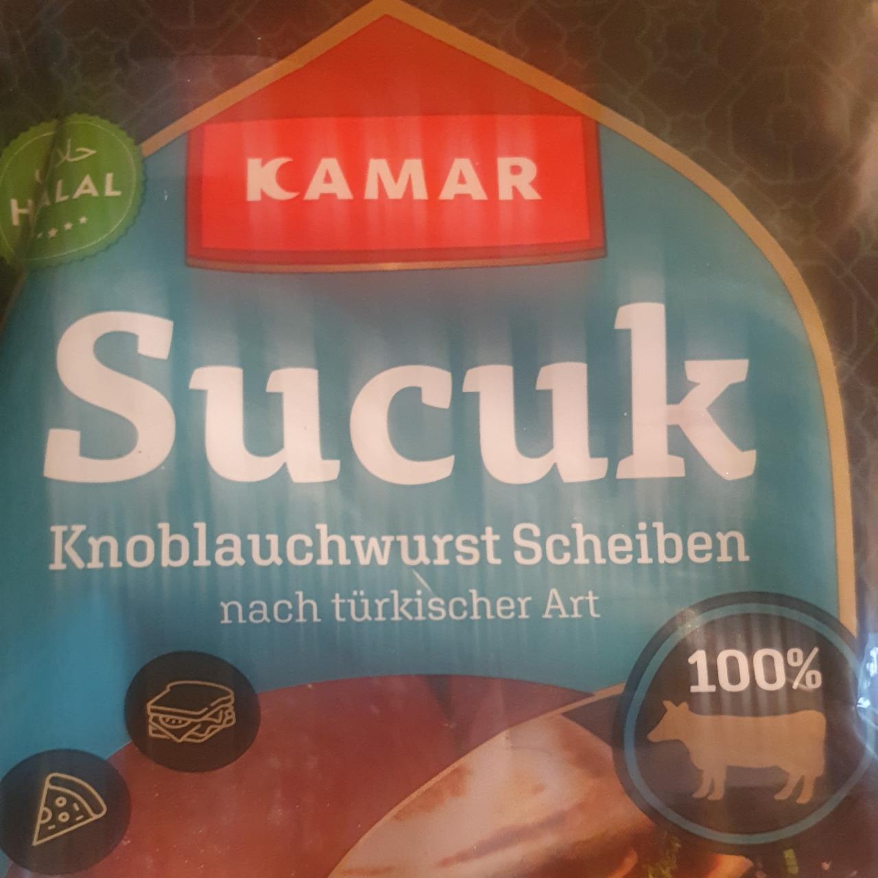 Fotografie - Sucuk knoblauchwurst scheiben nach türkischer art Kamar