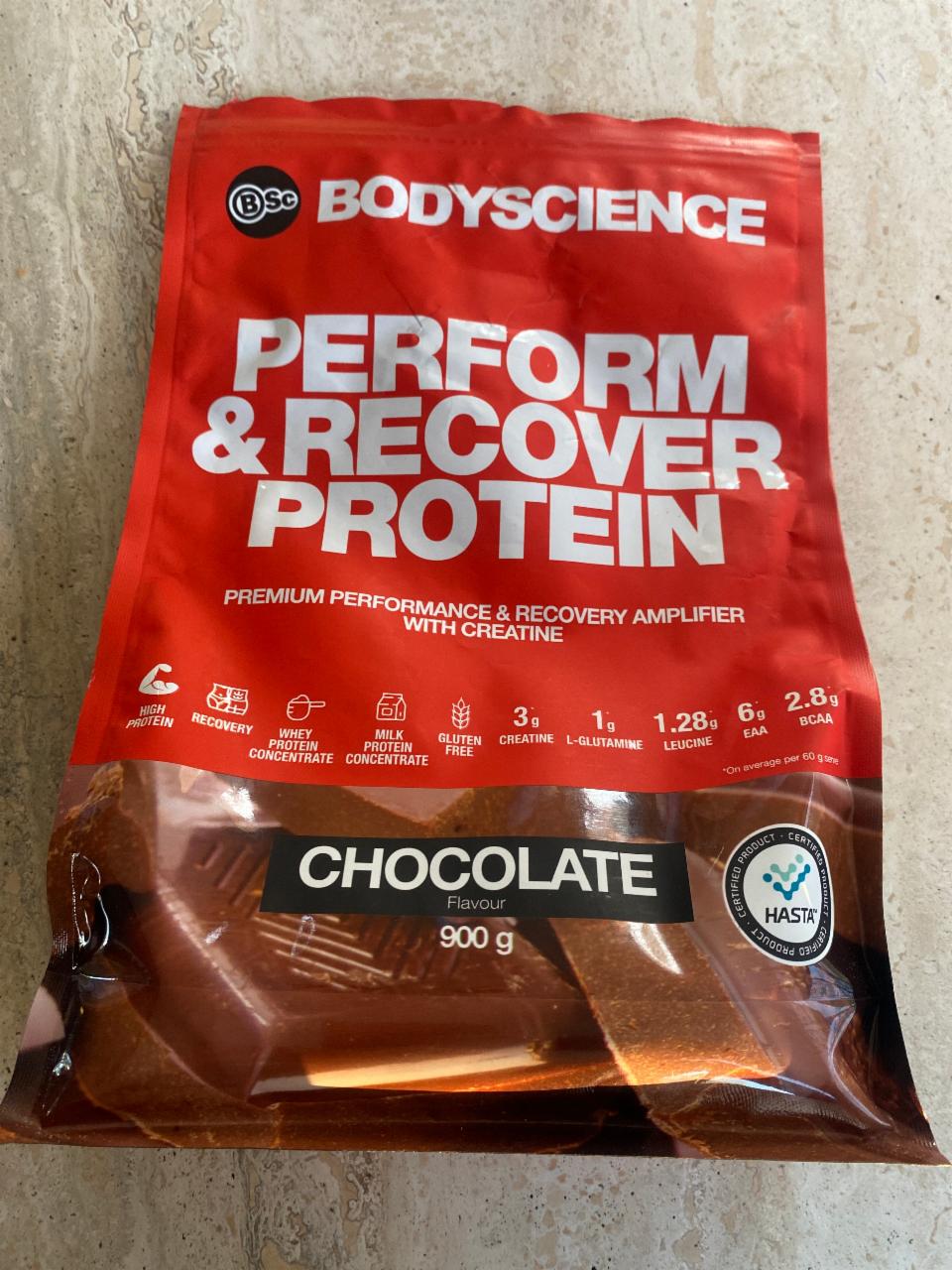 Fotografie - Perform & recover protein chocolate Bsc Body Science