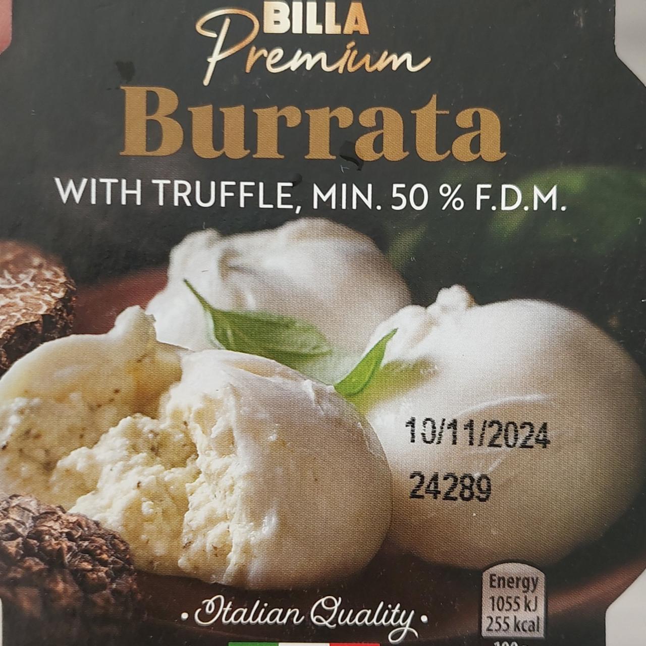 Fotografie - Burrata with truffle Billa Premium