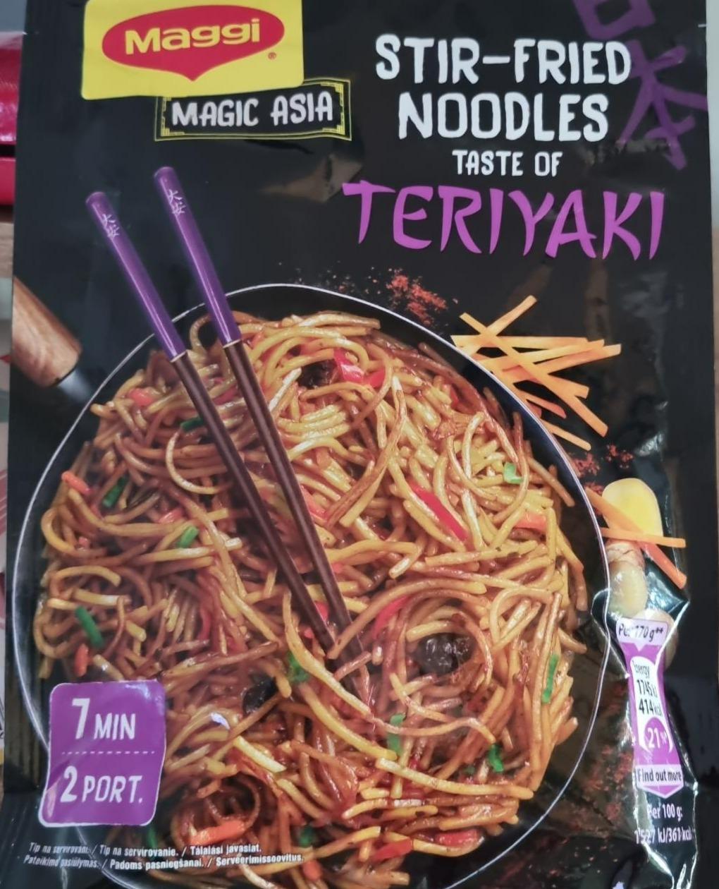 Fotografie - Stir-fried noodles taste of teriyaki Maggi