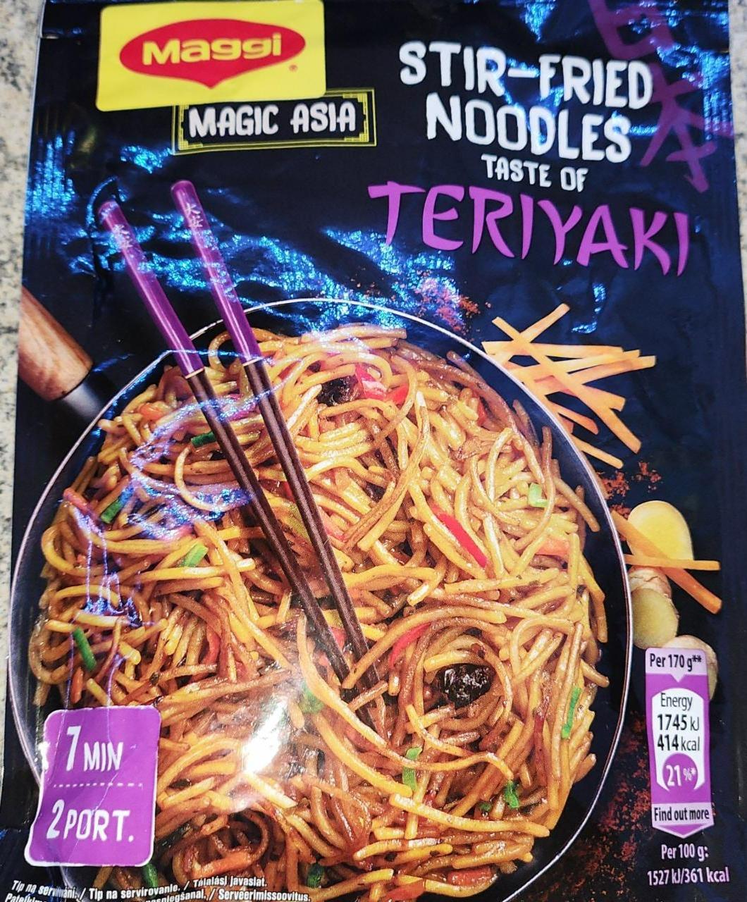 Fotografie - Stir-fried noodles taste of teriyaki Maggi