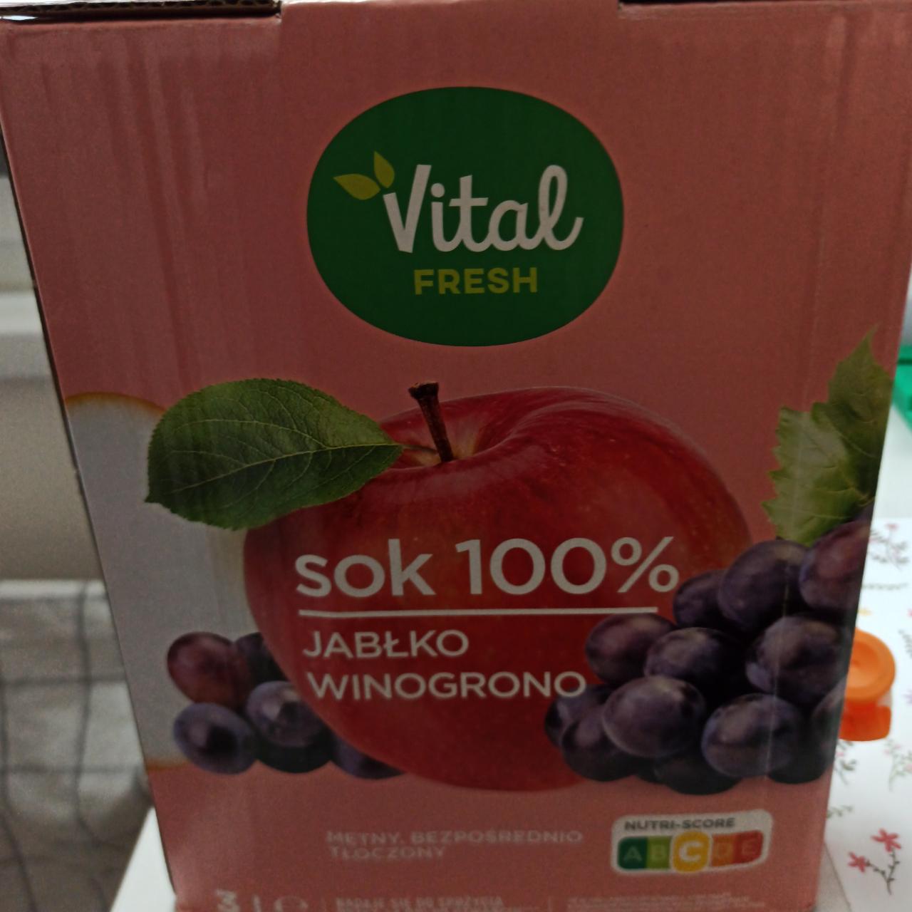 Fotografie - Sok 100% jabłko winogrono Vital fresh