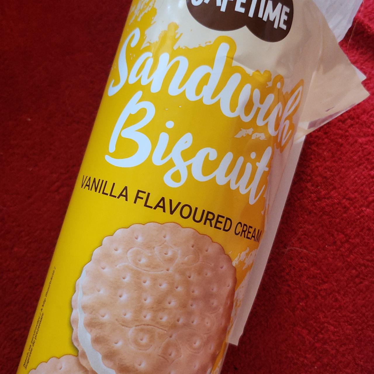 Fotografie - Sandwich biscuit vanilla flavoured cream Cafétime