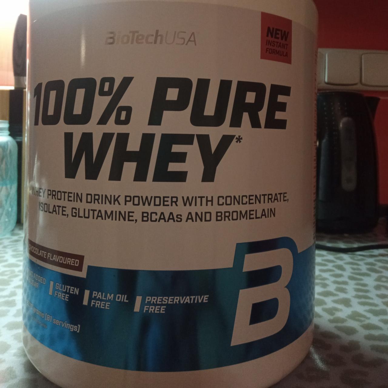 Fotografie - 100% Pure Whey Chocolate Flavoured BioTechUSA