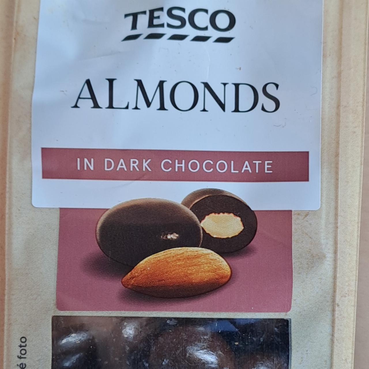 Fotografie - Almonds in dark chocolate Tesco