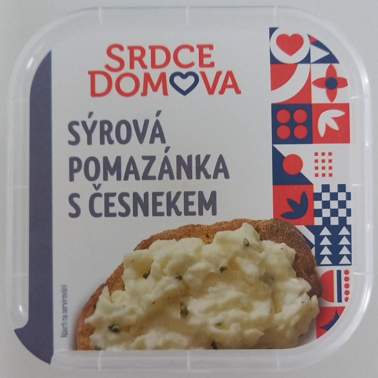 Fotografie - Sýrová pomazánka s česnekem Srdce domova