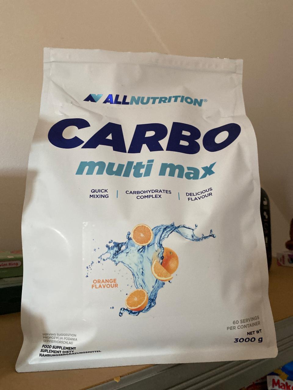 Fotografie - Carbo multi max orange flavour Allnutrition