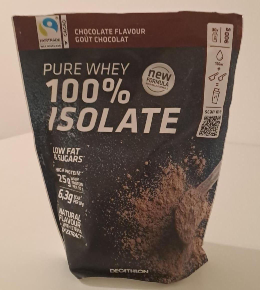 Fotografie - Pure whey 100% isolate chocolate flavour Decathlon