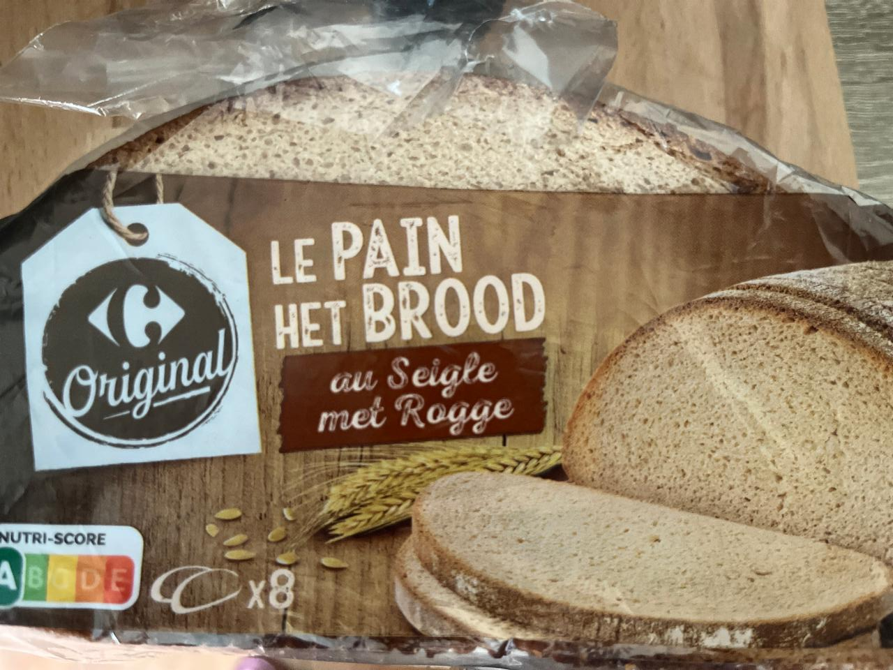 Fotografie - Le pain het brood au seigle met rogge Carrefour Original