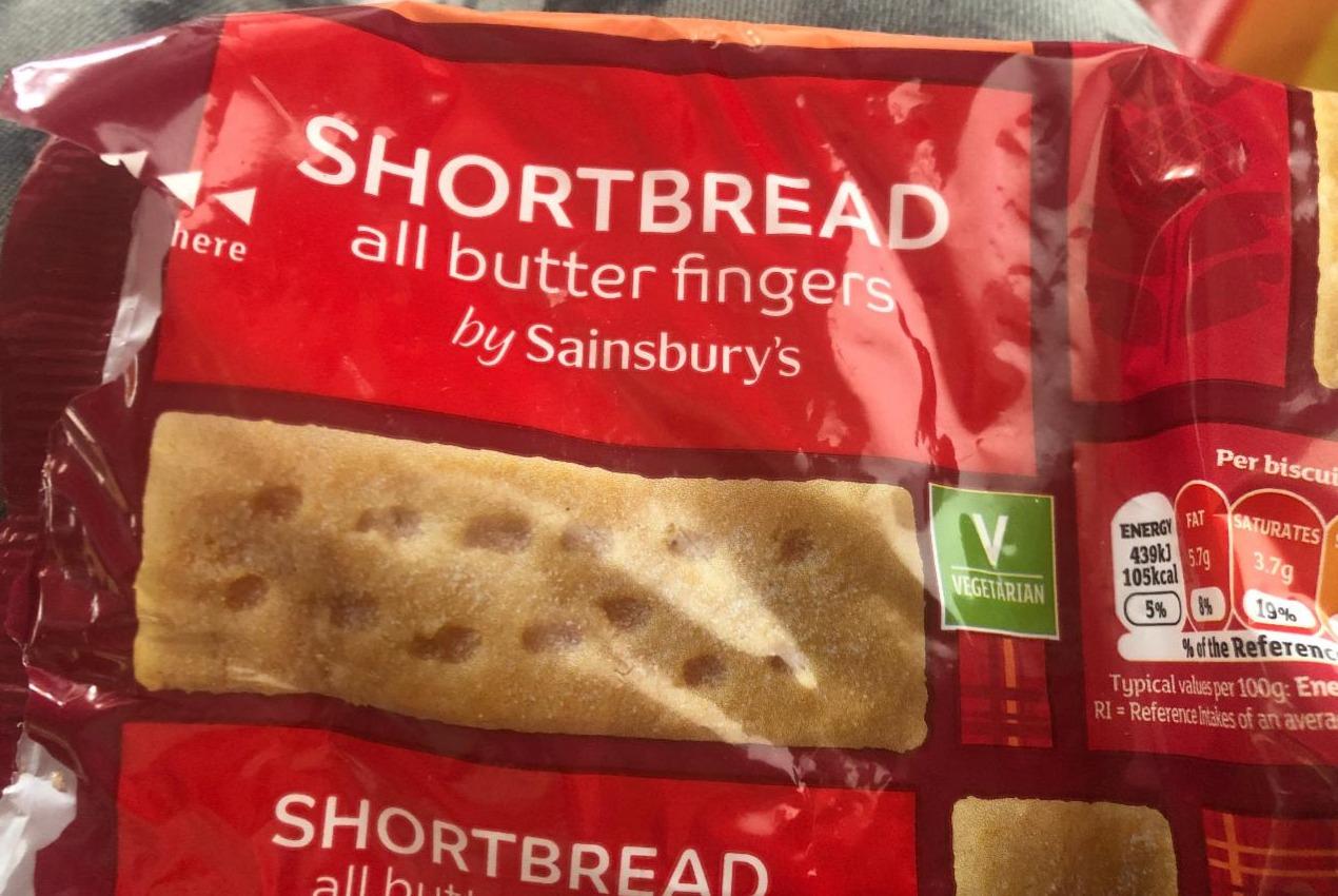 Fotografie - Shortbread all butter fingers by Sainsbury's