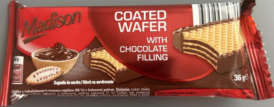 Fotografie - Madison coated wafer with chocolate filling