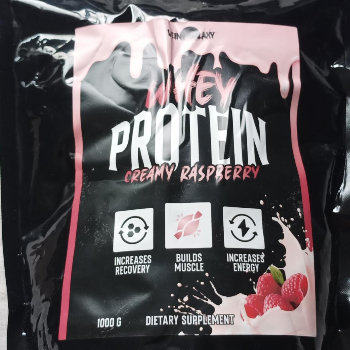 Fotografie - Whey protein creamy raspberry Veiny Galaxy