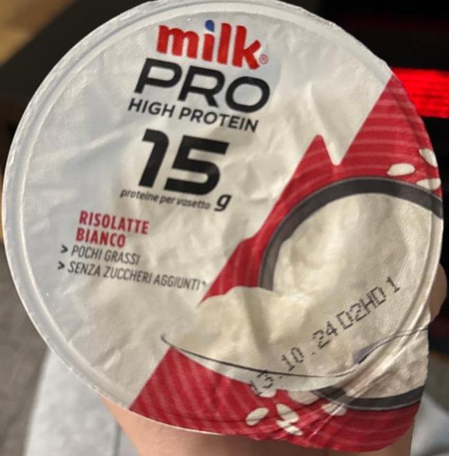 Fotografie - Pro High Protein 15g Risolatte Bianco Milk