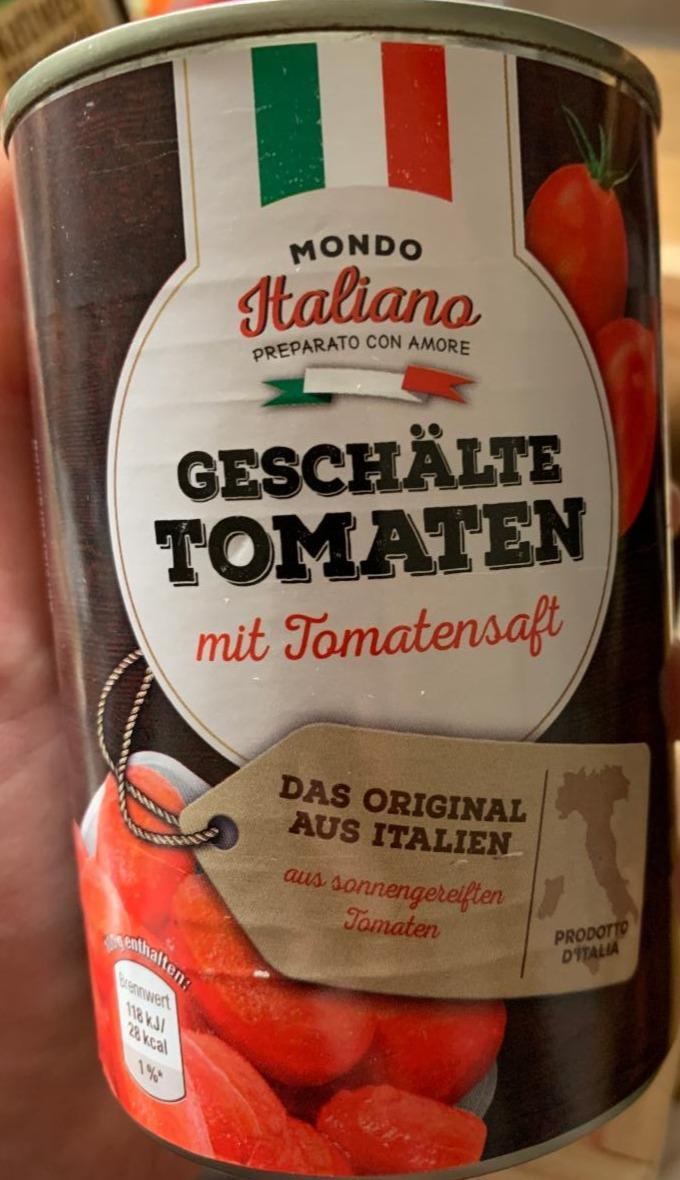 Fotografie - Geschälte Tomaten mit Tomatensaft Mondo Italiano