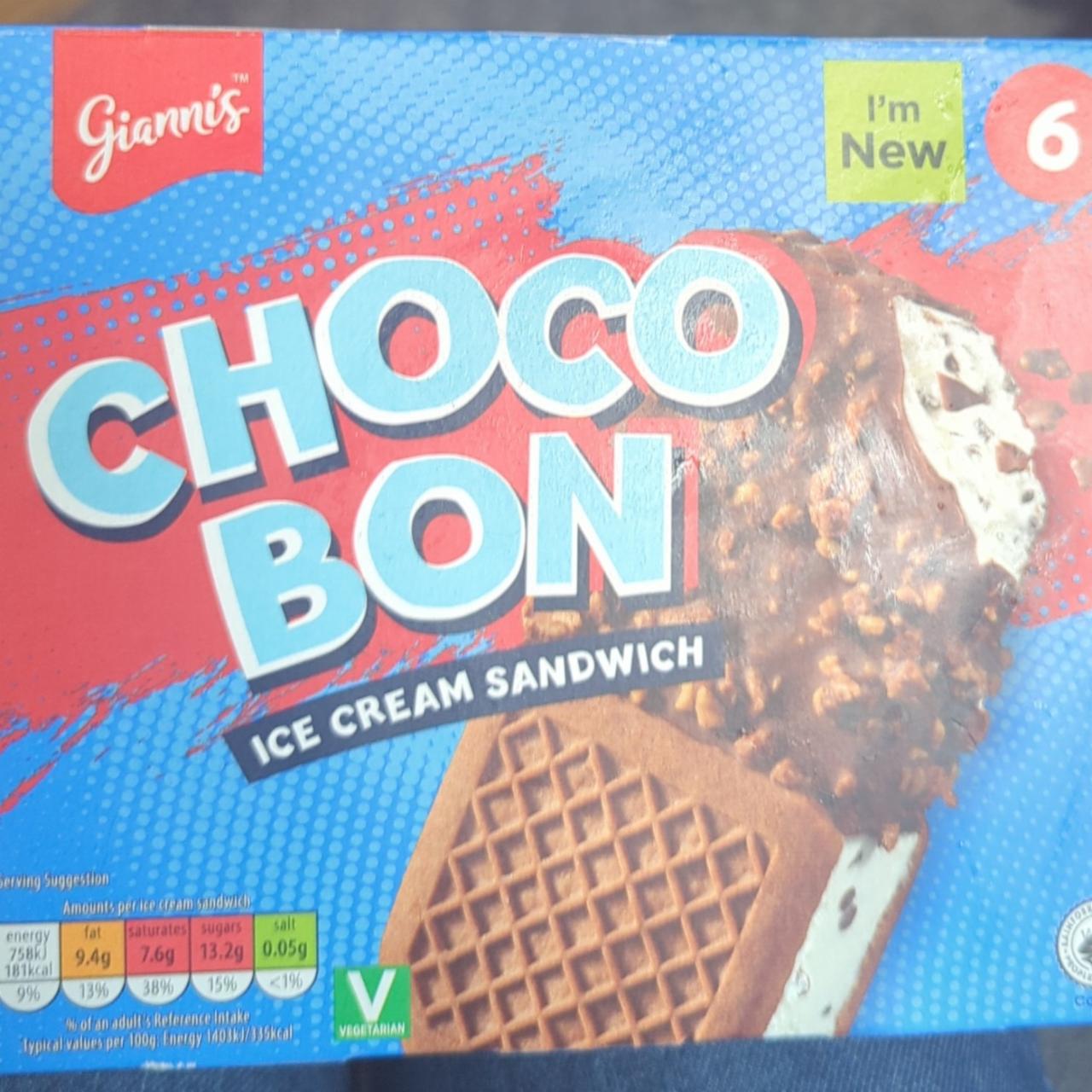 Fotografie - Choco bon ice cream sandwich Gianni's