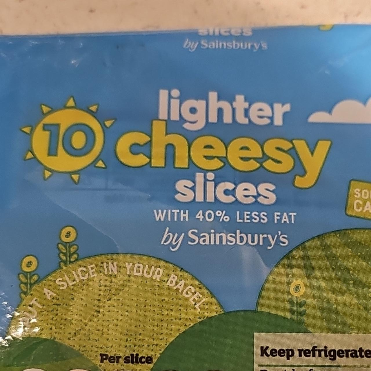 Fotografie - Lighter cheesy slices with 40% less fat by Sainsbury's