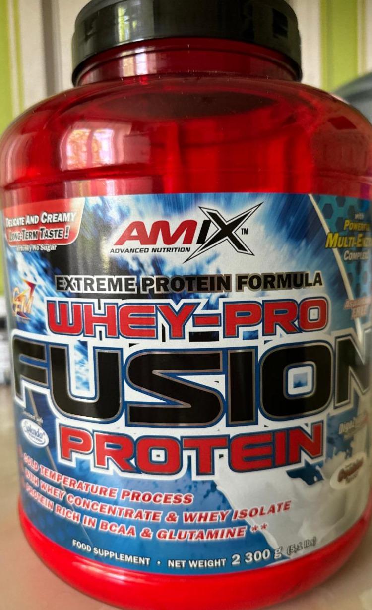 Fotografie - Whey-pro fusion protein cookies cream Amix advanced nutrition