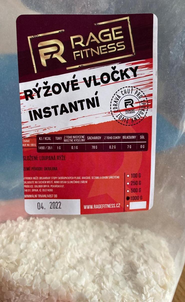 Fotografie - Rýžové vločky instantní RageFitness