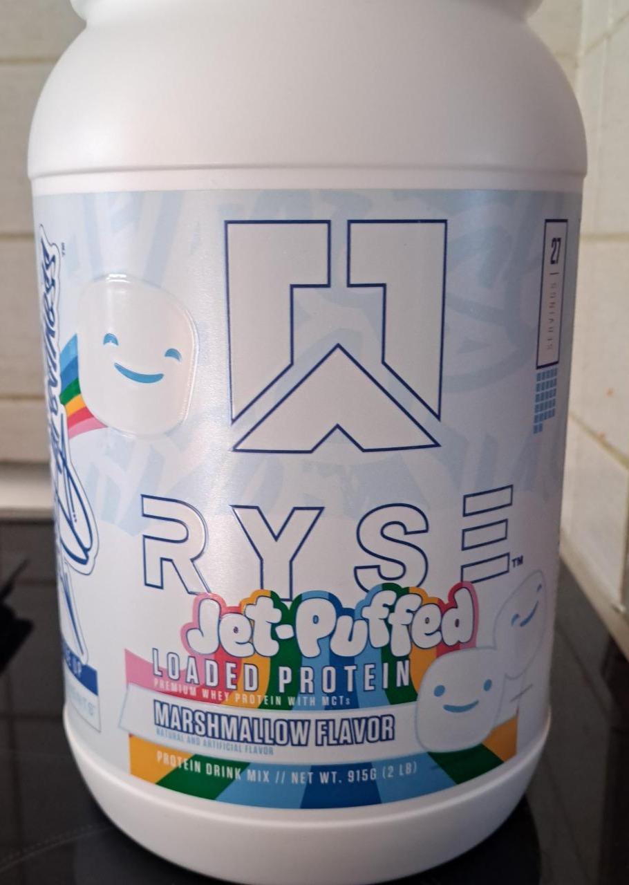 Fotografie - Jet-puffed loaded protein marshmallow flavor Ryse