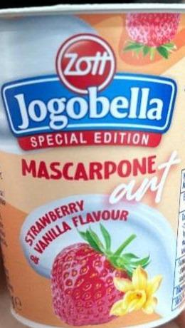 Fotografie - Jogobella mascarpone art strawberry & vanilla flavour Zott