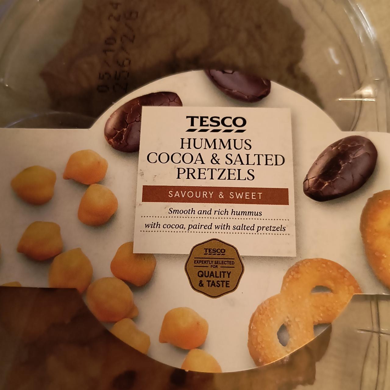 Fotografie - Hummus cocoa & salted pretzels Tesco