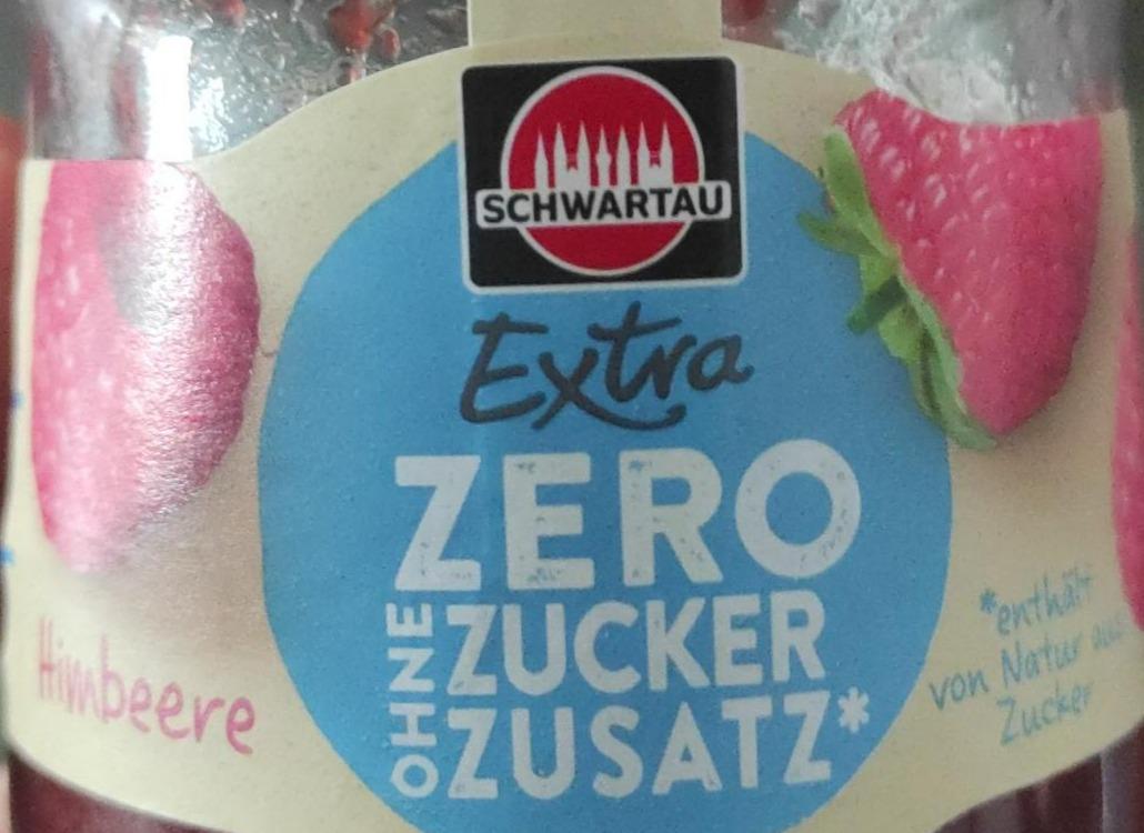 Fotografie - Extra zero ohne zucker zusatz Himbeere Schwartau