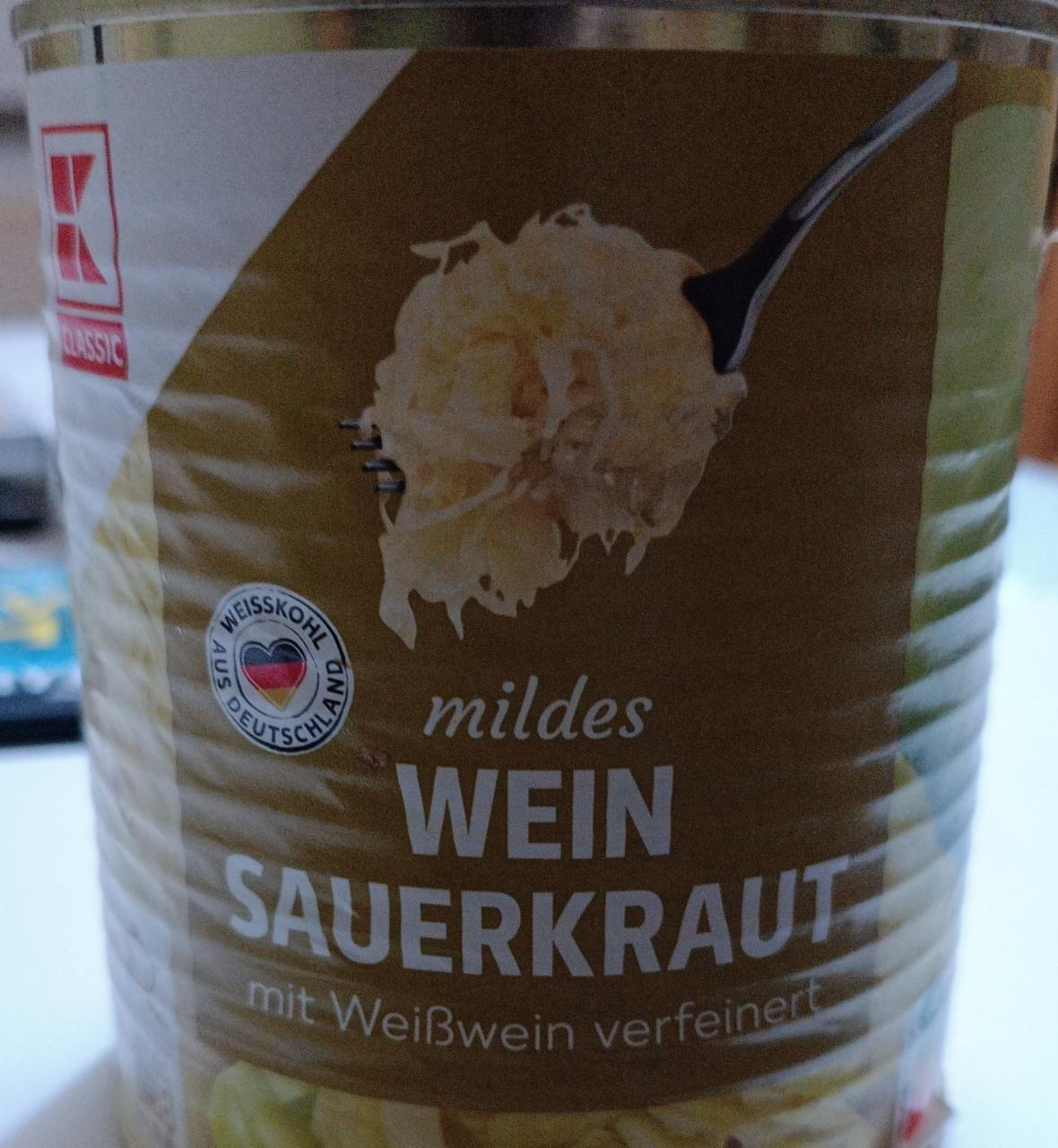 Fotografie - Mildes Wein mít Sauerkraut K-Classic