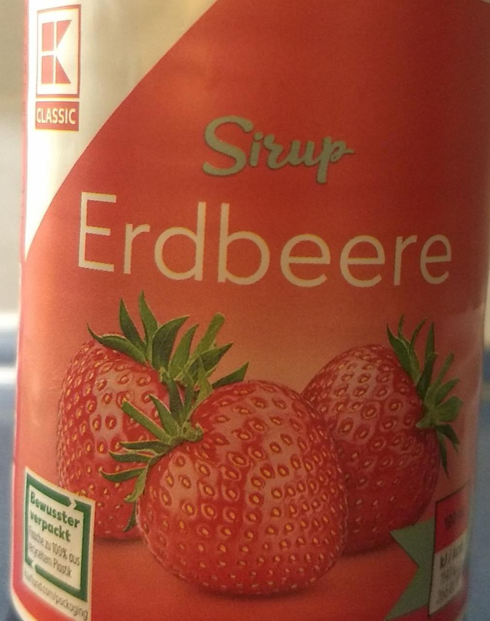 Fotografie - Sirup erdbeere K-Classic