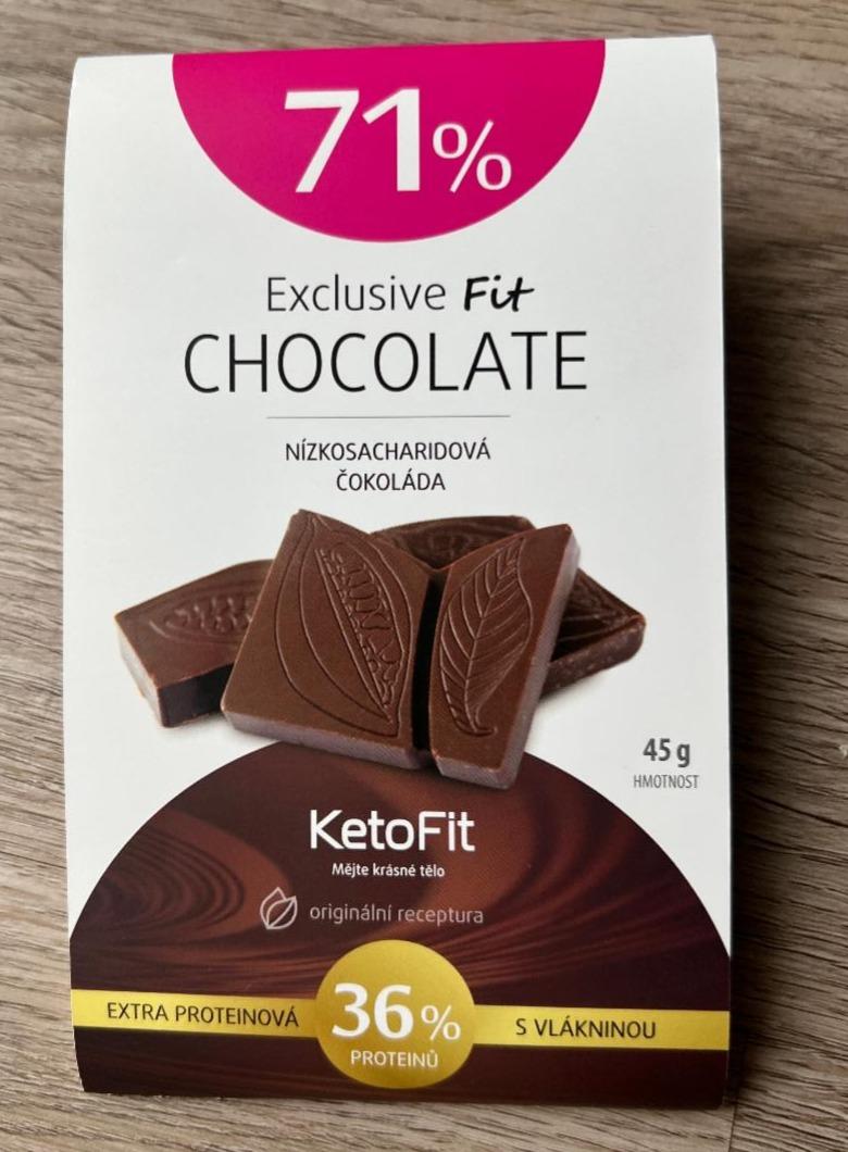 Fotografie - Exclusive Fit Chocolate nízkosacharidová čokoláda KetoFit