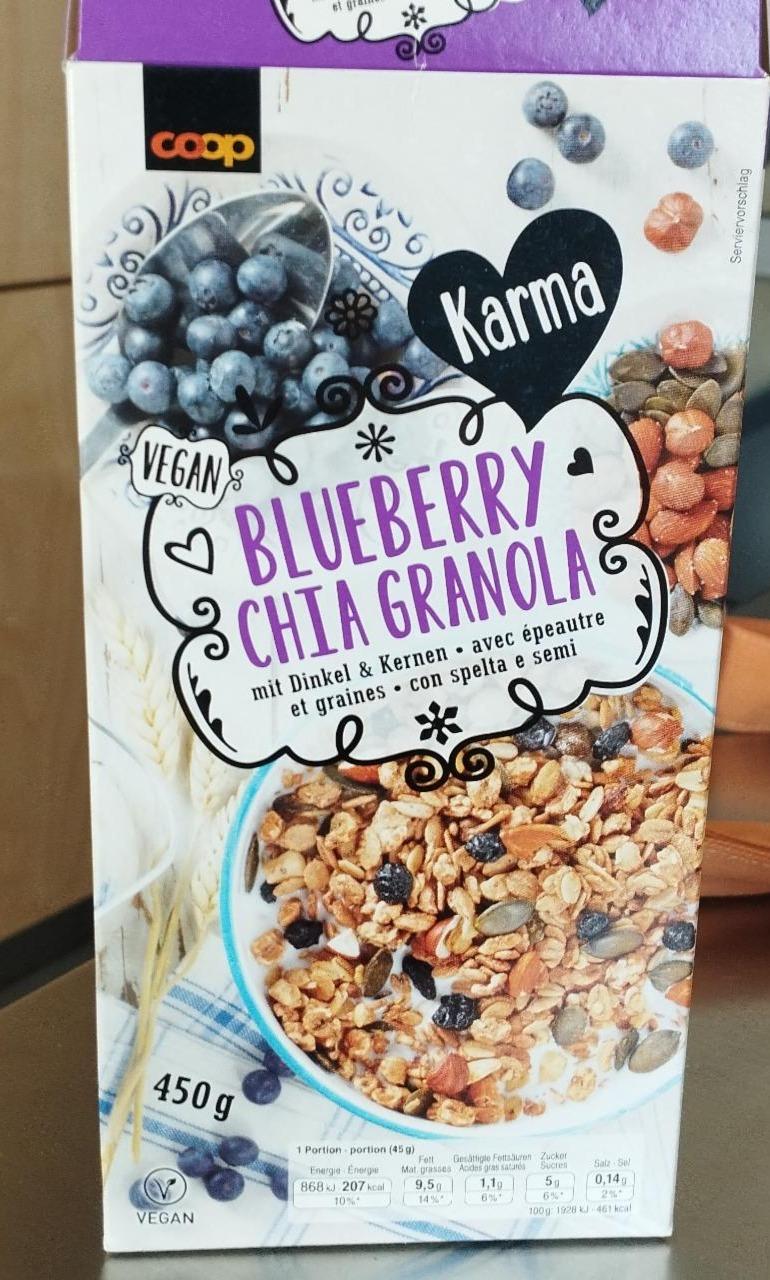 Fotografie - Karma Blueberry Chia Granola Coop