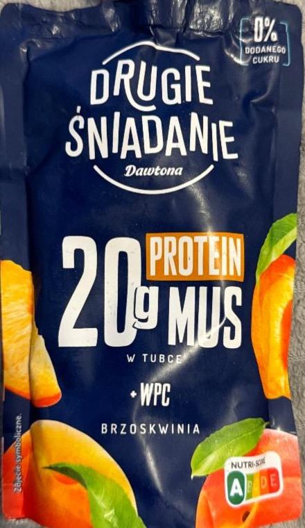 Fotografie - Drugie śniadanie protein mus brzoskwinia Dawtona