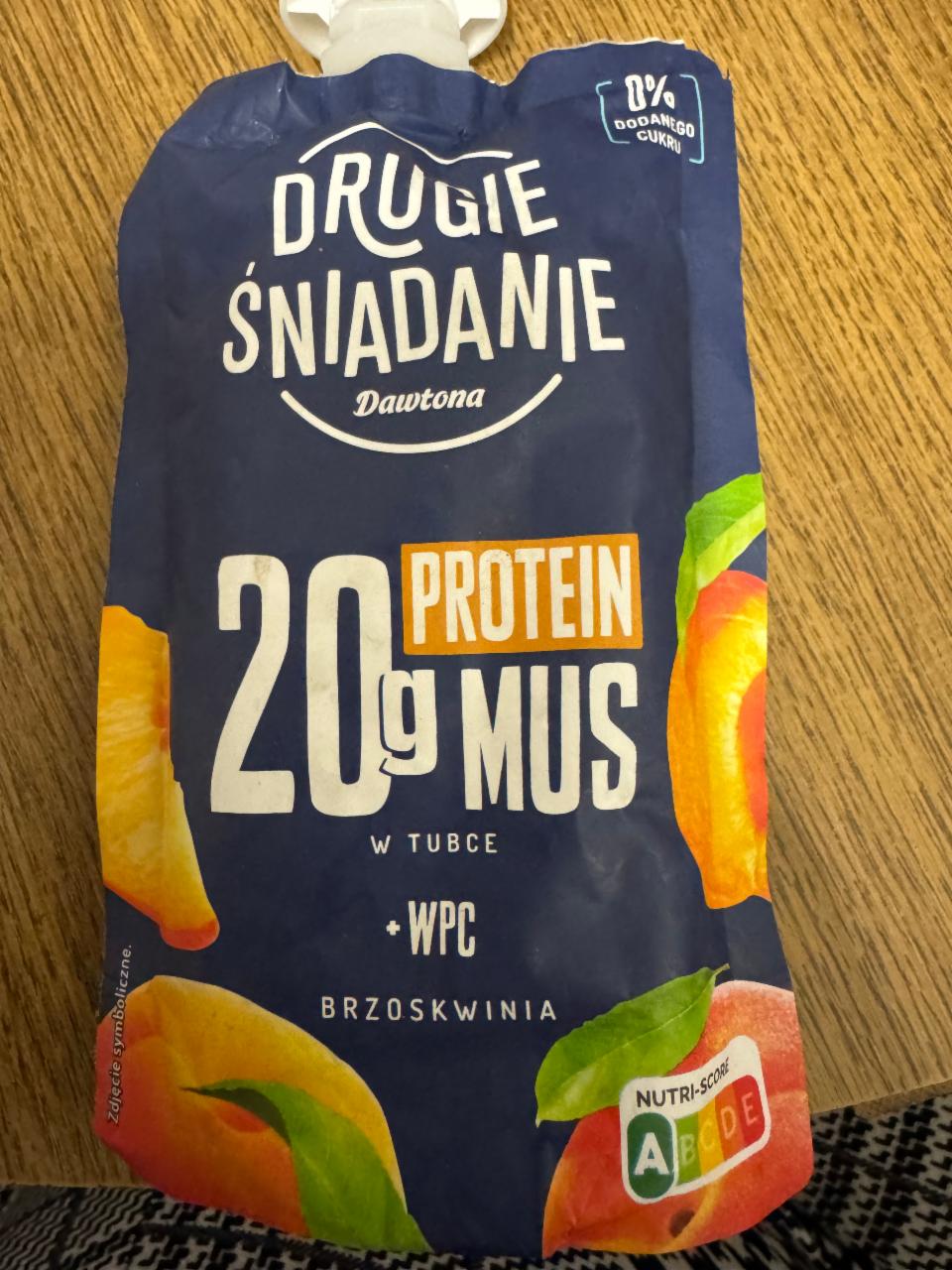 Fotografie - Drugie śniadanie protein mus brzoskwinia Dawtona