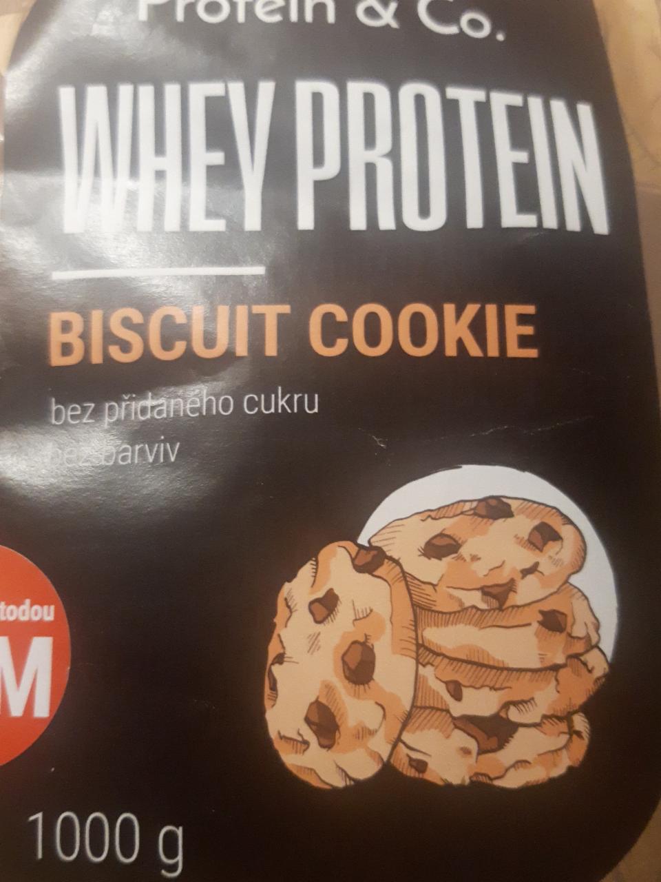 Fotografie - Whey protein cfm biscuit cookie Protein & Co.