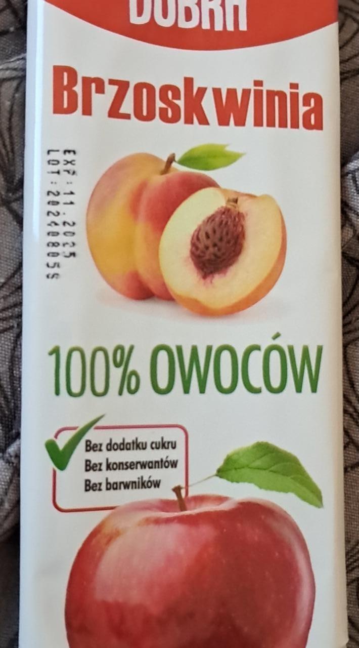 Fotografie - Brzoskwinia 100% owoców Porcja Dobra