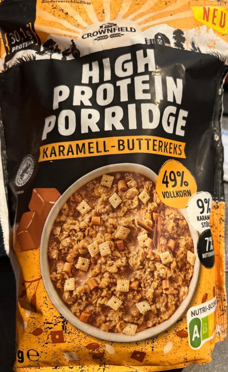 Fotografie - High protein porridge karamell-butterkeks Crownfield