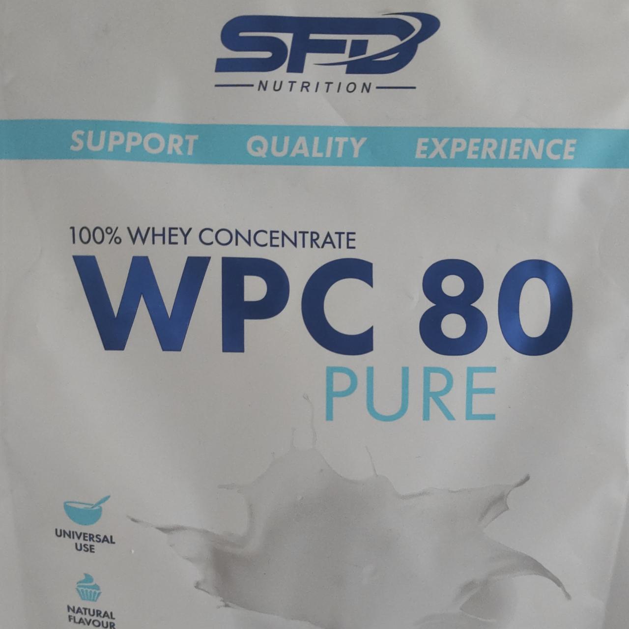 Fotografie - WPC 80 Pure protein SFD Nutrition