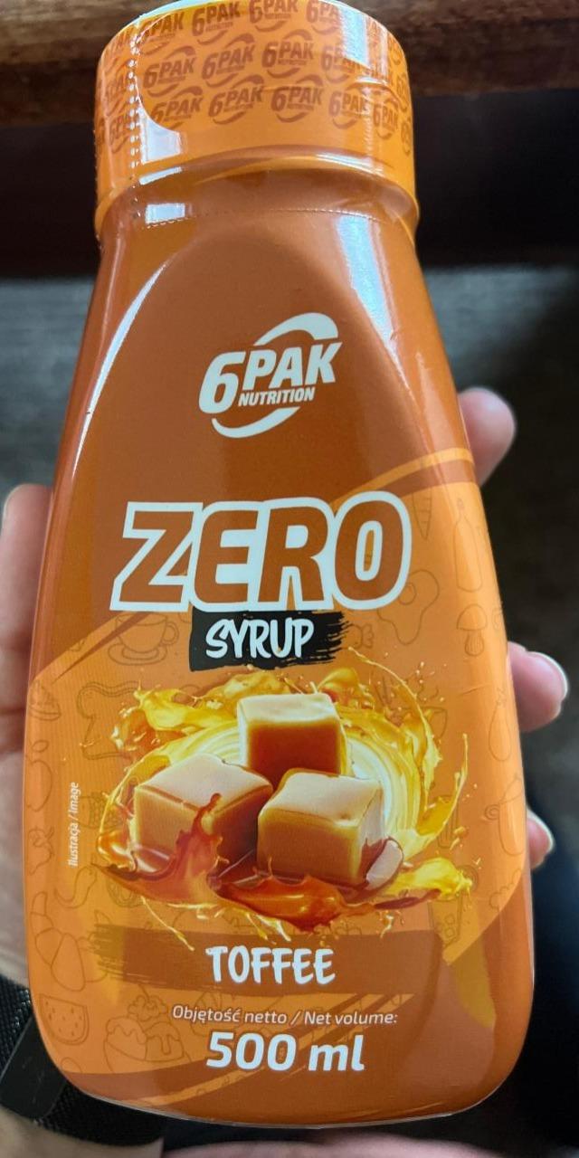 Fotografie - Zero syrup toffee 6PAK Nutrition