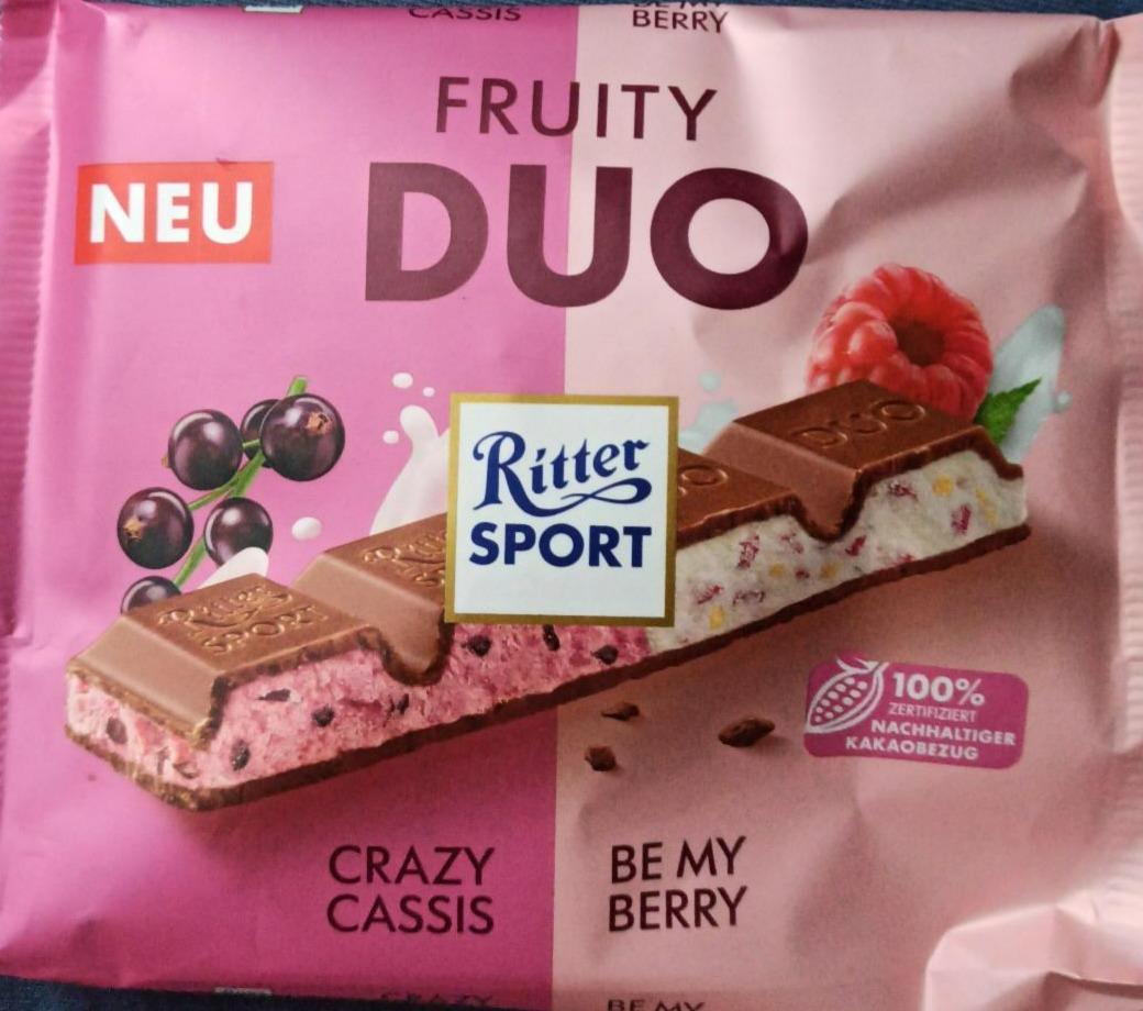 Fotografie - Fruity duo crazy cassis be my berry Ritter Sport