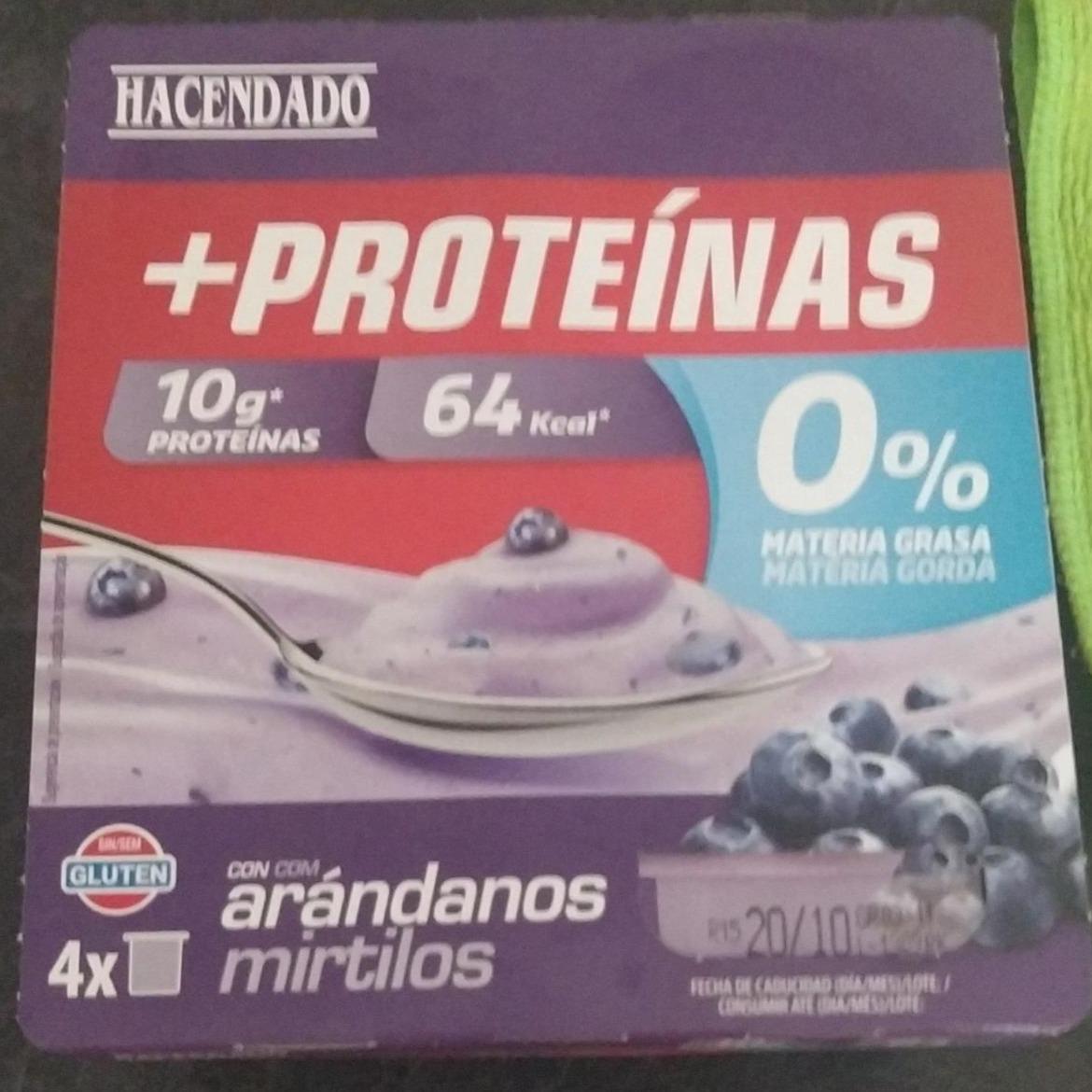 Fotografie - Yogur con arándanos + proteínas Hacendado