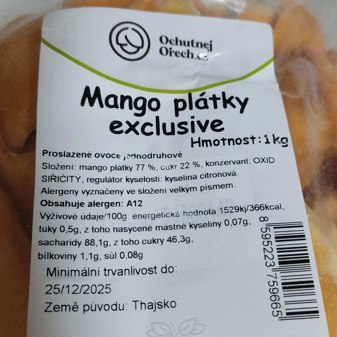 Fotografie - Mango plátky exclusive Ochutnejorech.cz