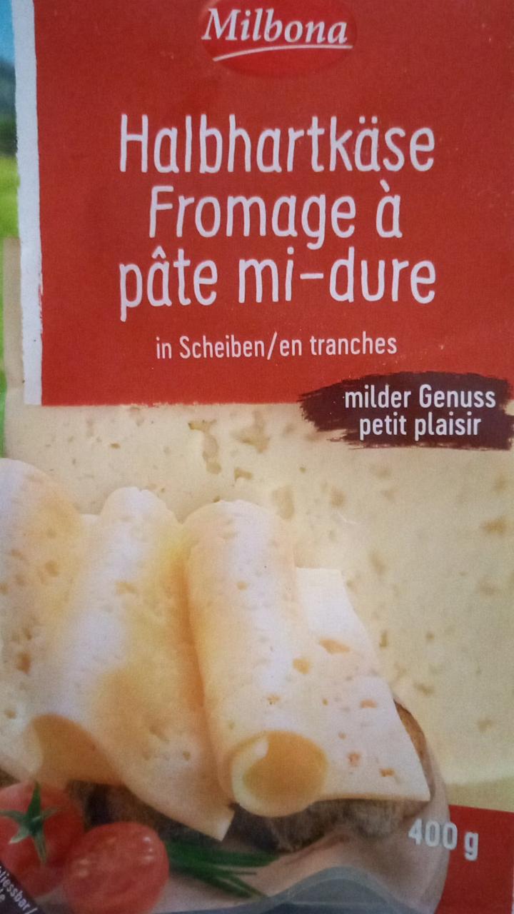 Fotografie - Halbhartkäse fromage á pate mi dure Milbona