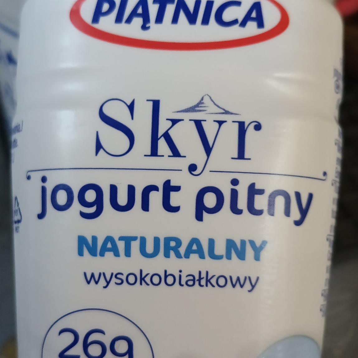 Fotografie - Skyr jogurt pitny naturalny wysokobiałkowy Piątnica