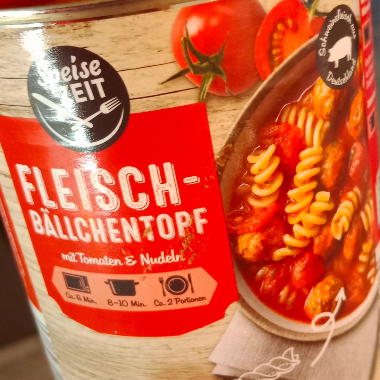 Fotografie - Fleisch-bällchentopf mit tomaten & nudeln Speise ZEIT