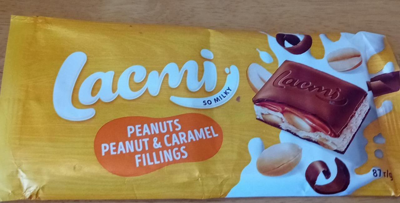 Fotografie - Peanuts peanut & caramel filling so milky Lacmi