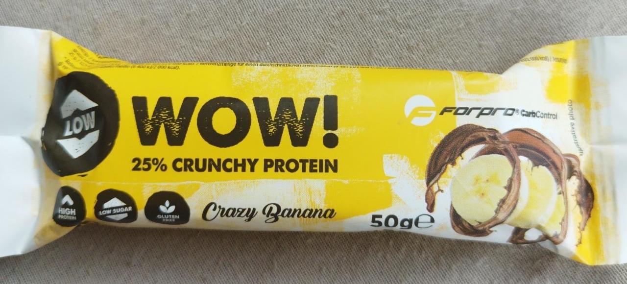 Fotografie - WOW! 25% crunchy protein crazy banana Forpro