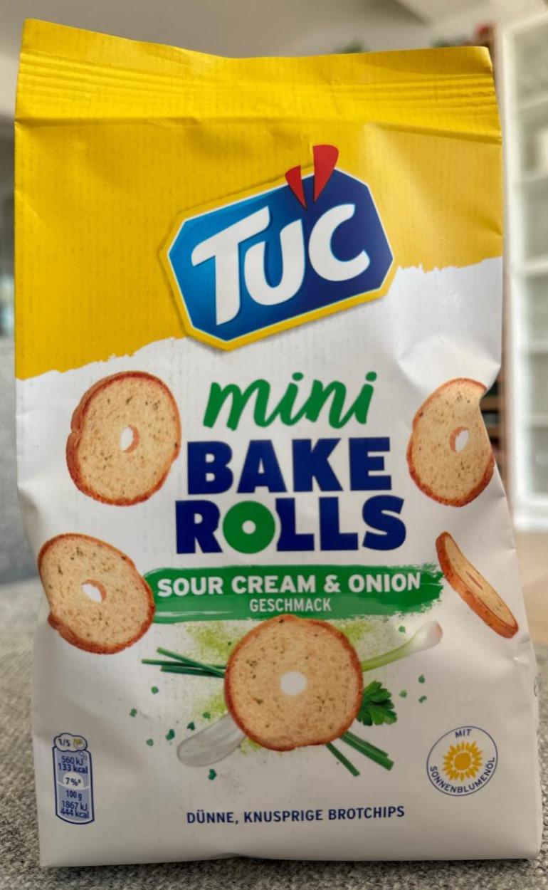 Fotografie - Mini bake rolls sour cream & onion flavour TUC