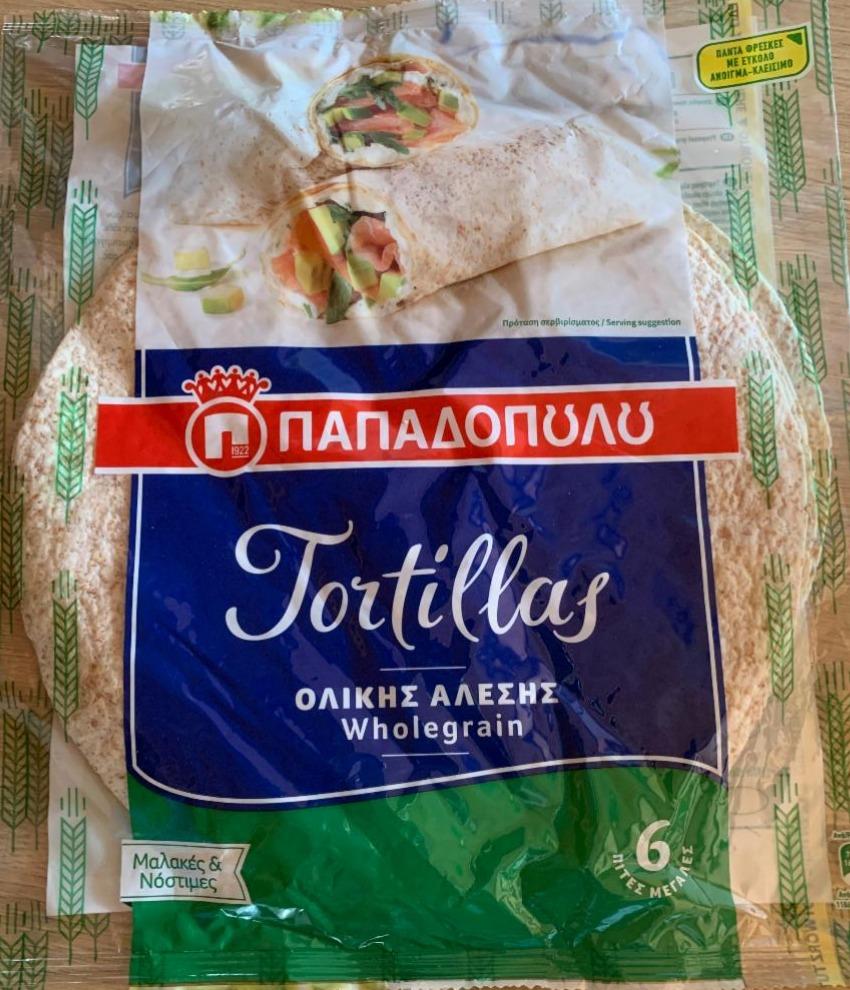 Fotografie - Tortillas wholegrain Papadopoulos