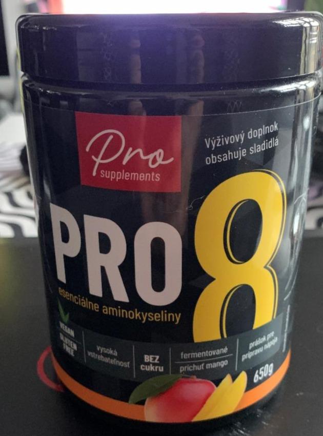 Fotografie - Pro 8 esenciální aminokyseliny příchuť mango Pro supplements