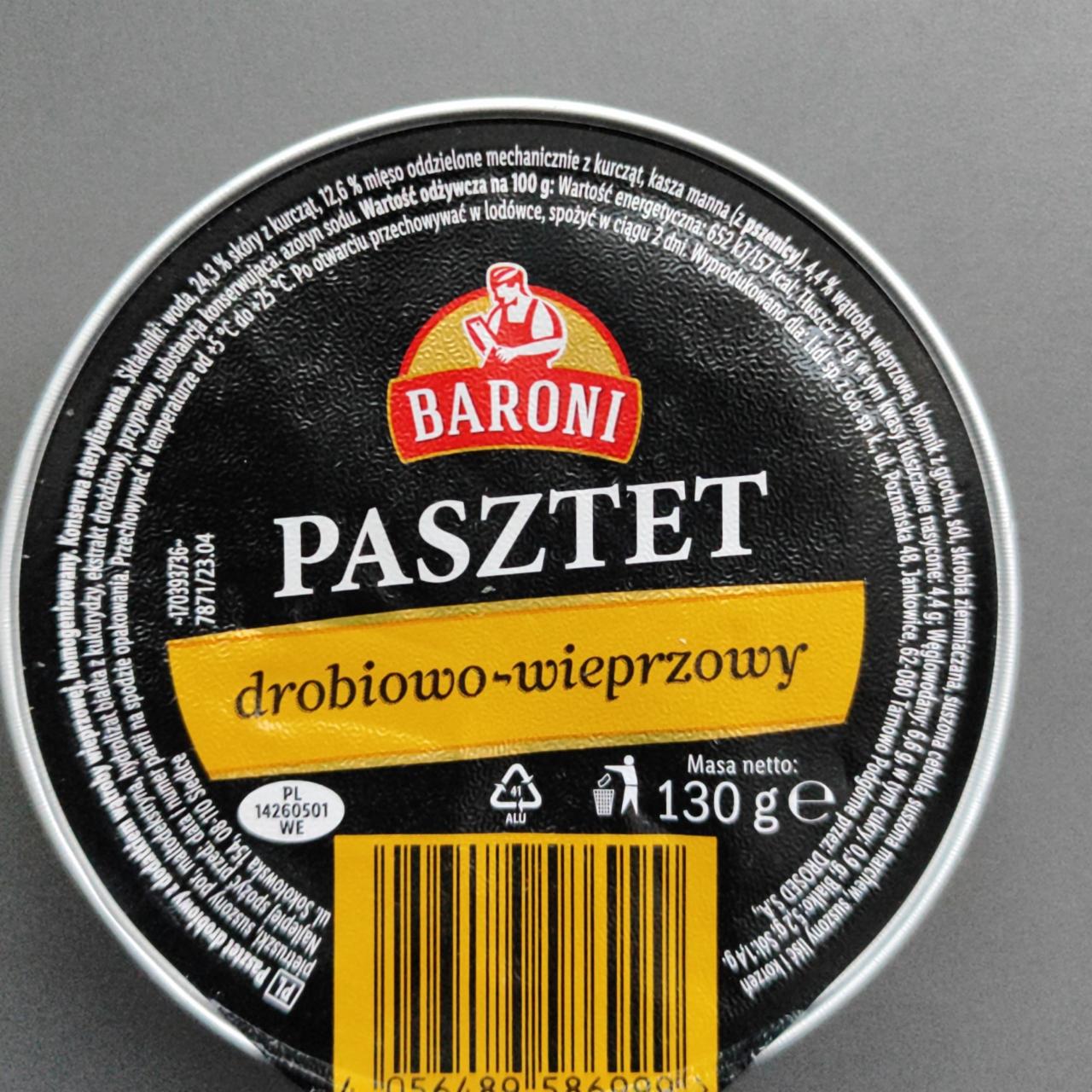 Fotografie - Pasztet drobiowo-wieprzowy Baroni